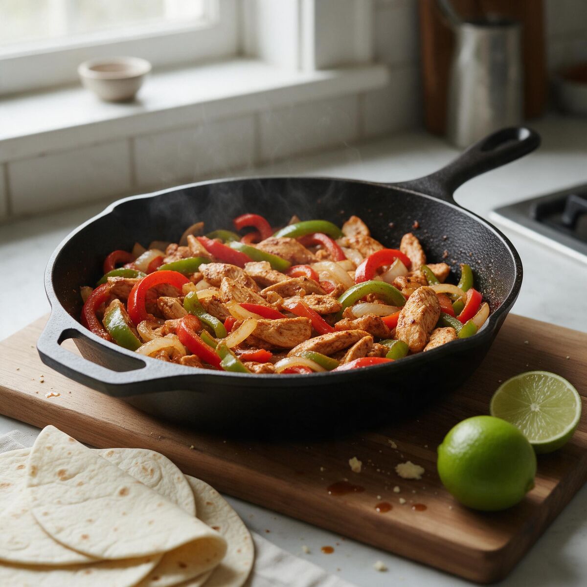 Quick Chicken Fajita Skillet