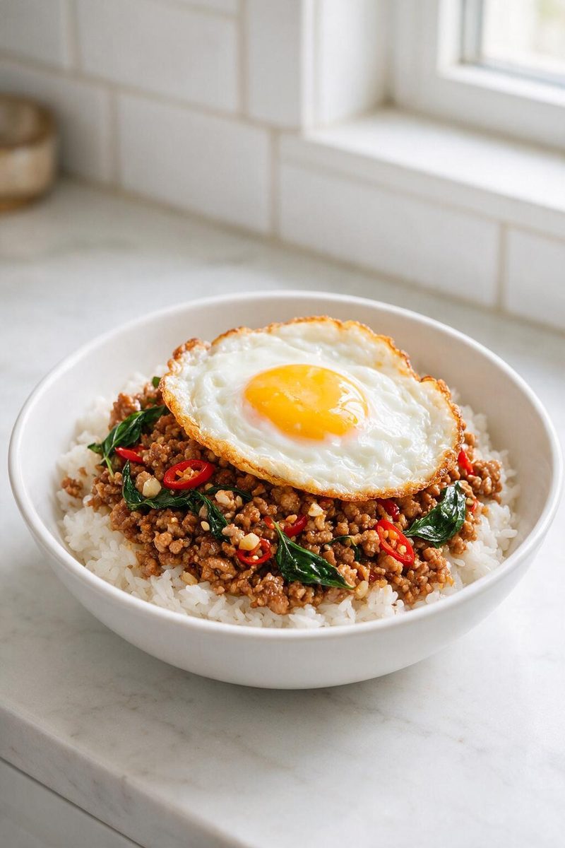 Thai Basil Chicken (Pad Kra Pao)