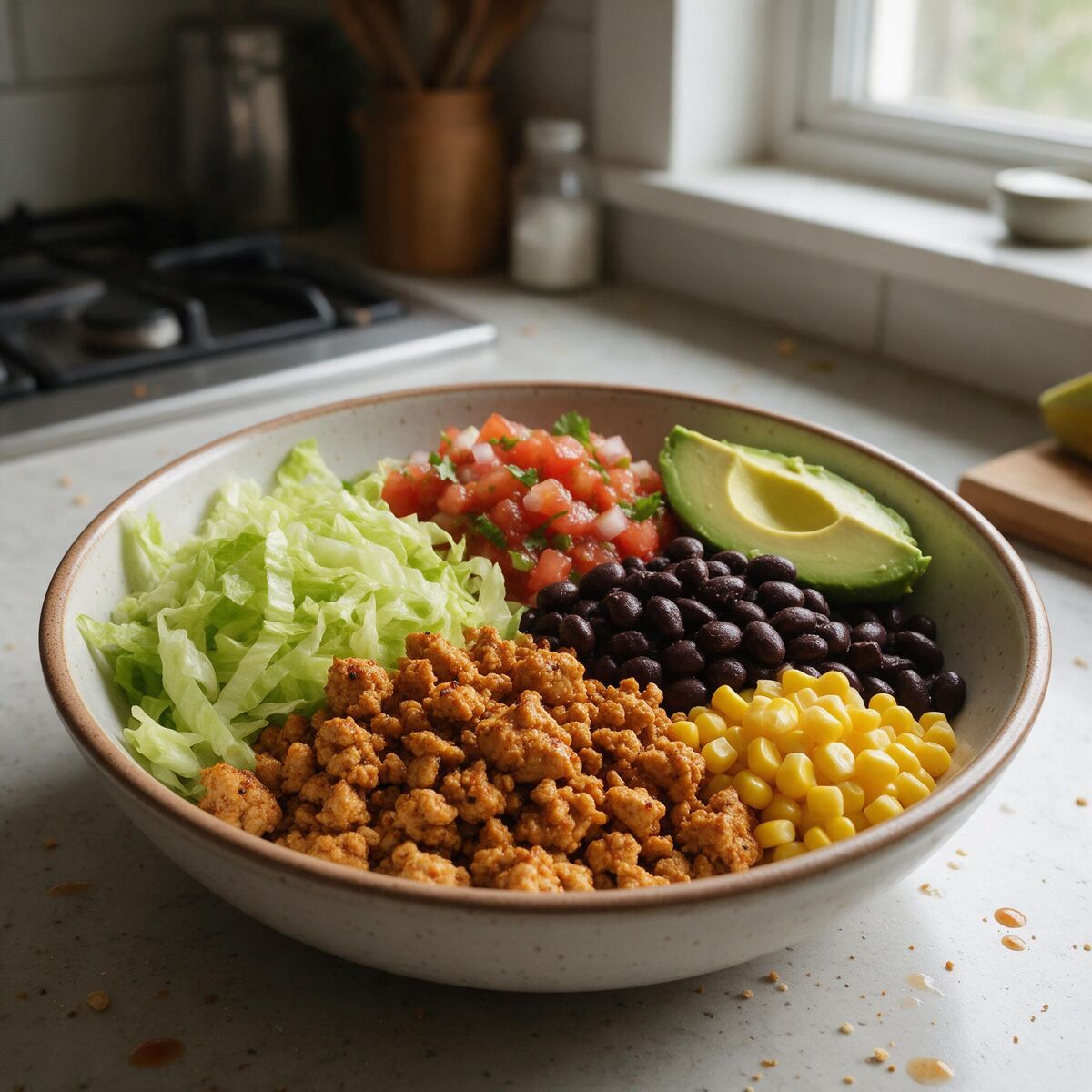 Speedy Turkey Taco Bowls